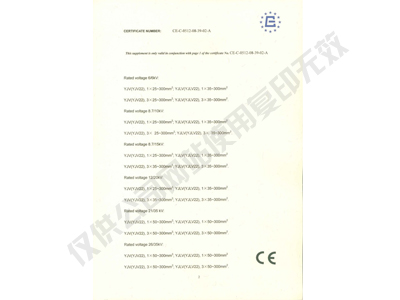 產(chǎn)品認證證書