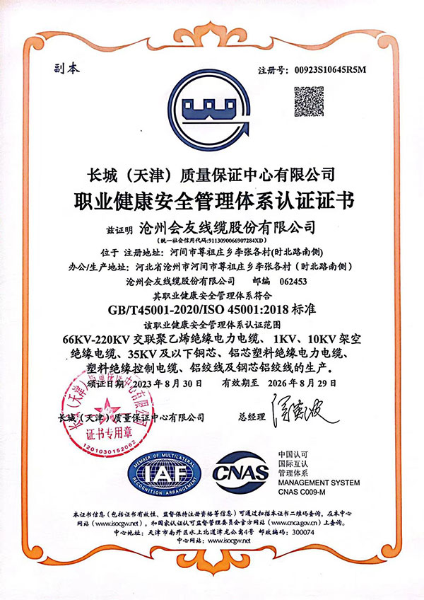 職業(yè)健康安全管理體系